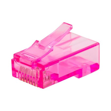 Monoprice 8P8C RJ45 Plug with Inserts for Solid Cat6 Ethernet Cable_ 100 pcs/pac 39238